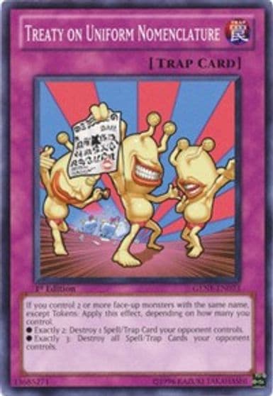 Treaty on Uniform Nomenclature Generation Force Yu-Gi-Oh! card