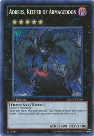 Adreus Keeper of Armageddon Generation Force Yu-Gi-Oh! card