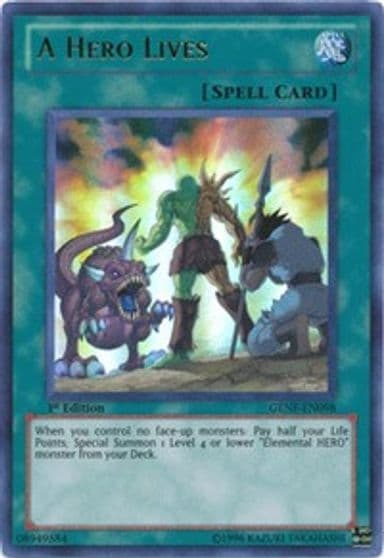 A Hero Lives Generation Force Yu-Gi-Oh! card