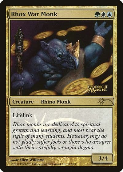 Rhox War Monk FNM Promos Magic card