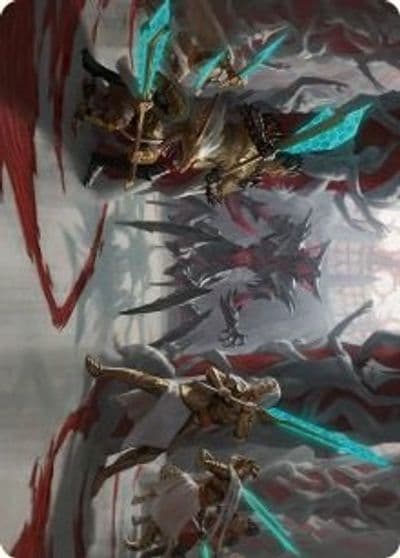 Goldwardens Gambit Art Card Art Series: Phyrexia: All Will Be One Magic card
