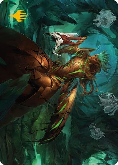 Glissa Sunslayer Art Card Gold Stamped Signature Art Series: Phyrexia: All Will Be One Magic card