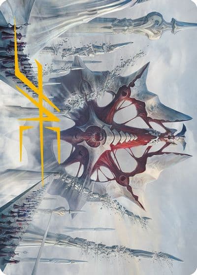 Mondrak Glory Dominus Art Card Gold Stamped Signature Art Series: Phyrexia: All Will Be One Magic card