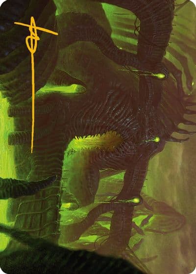 The Dross Pits Art Card Gold Stamped Signature Art Series: Phyrexia: All Will Be One Magic card