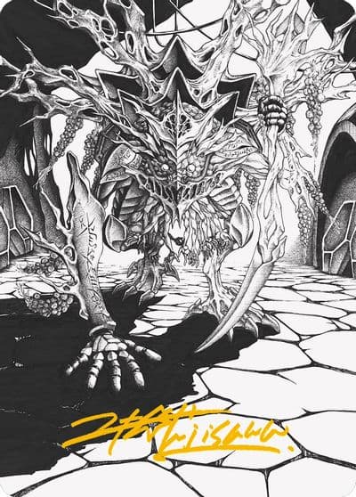 Thrun Breaker of Silence Art Card Gold Stamped Signature Art Series: Phyrexia: All Will Be One Magic card