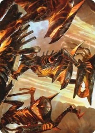 Gleeful Demolition Art Card Art Series: Phyrexia: All Will Be One Magic card