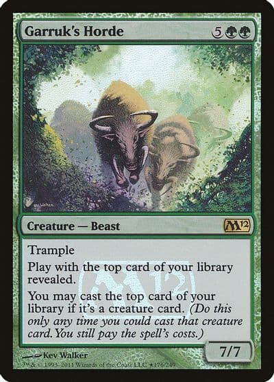 Garruks Horde Launch Party & Release Event Promos Magic card