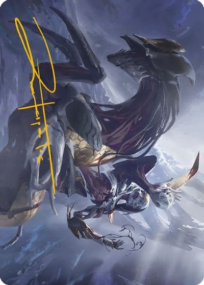Ria Ivor Bane of Bladehold Art Card Gold Stamped Signature Art Series: Phyrexia: All Will Be One Magic card