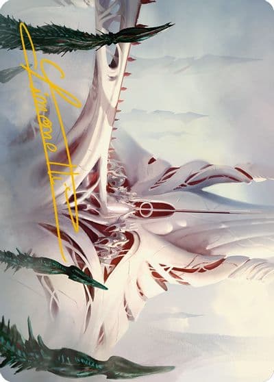 The Fair Basilica Art Card Gold Stamped Signature Art Series: Phyrexia: All Will Be One Magic card