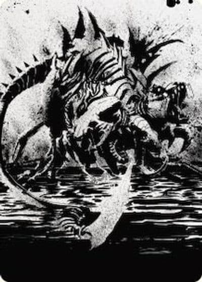Karumonix the Rat King Art Card Art Series: Phyrexia: All Will Be One Magic card