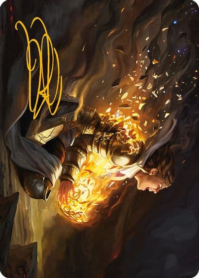 Vanish into Eternity Art Card Gold Stamped Signature Art Series: Phyrexia: All Will Be One Magic card