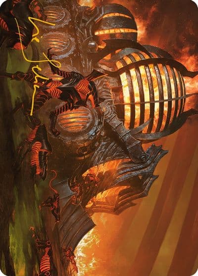 Urabrasks Forge Art Card Gold Stamped Signature Art Series: Phyrexia: All Will Be One Magic card