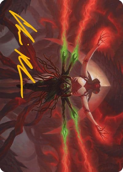 All Will Be One Art Card Gold Stamped Signature Art Series: Phyrexia: All Will Be One Magic card