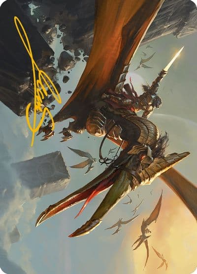 Skyhunter Strike Force Art Card Gold Stamped Signature Art Series: Phyrexia: All Will Be One Magic card