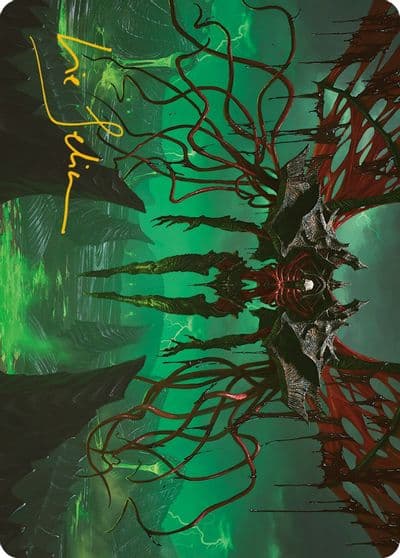 Archfiend of the Dross Art Card Gold Stamped Signature Art Series: Phyrexia: All Will Be One Magic card
