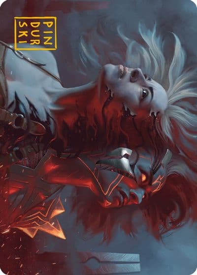 Thrill of Possibility Art Card Gold Stamped Signature Art Series: Phyrexia: All Will Be One Magic card