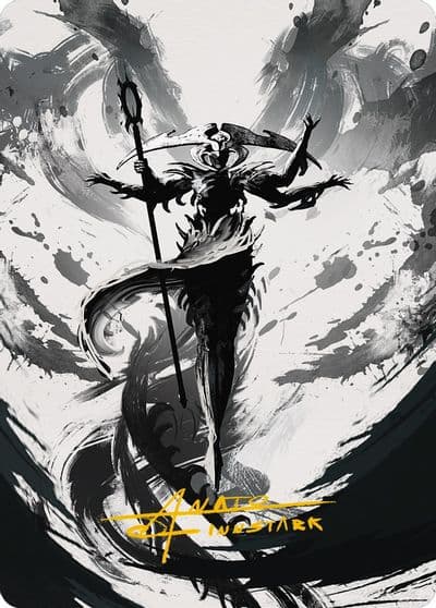 Atraxa Grand Unifier Art Card 77 81 Gold Stamped Signature Art Series: Phyrexia: All Will Be One Magic card