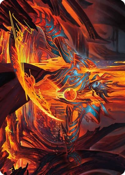 Free From Flesh Art Card Gold Stamped Signature Art Series: Phyrexia: All Will Be One Magic card
