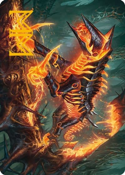 Kuldotha Cackler Art Card Gold Stamped Signature Art Series: Phyrexia: All Will Be One Magic card
