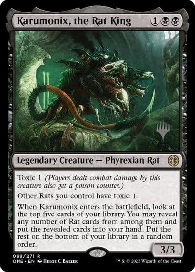 Karumonix the Rat King Promo Pack: Phyrexia: All Will Be One Magic card