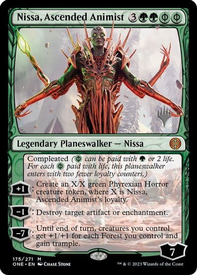 Nissa Ascended Animist Promo Pack: Phyrexia: All Will Be One Magic card