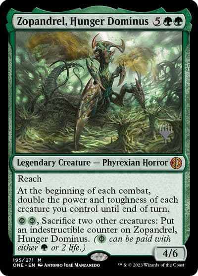 Zopandrel Hunger Dominus Promo Pack: Phyrexia: All Will Be One Magic card