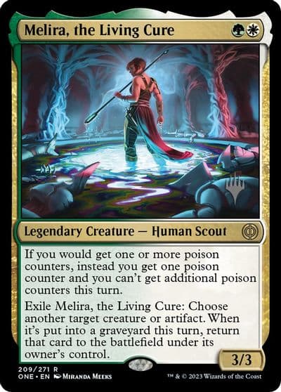 Melira the Living Cure Promo Pack: Phyrexia: All Will Be One Magic card