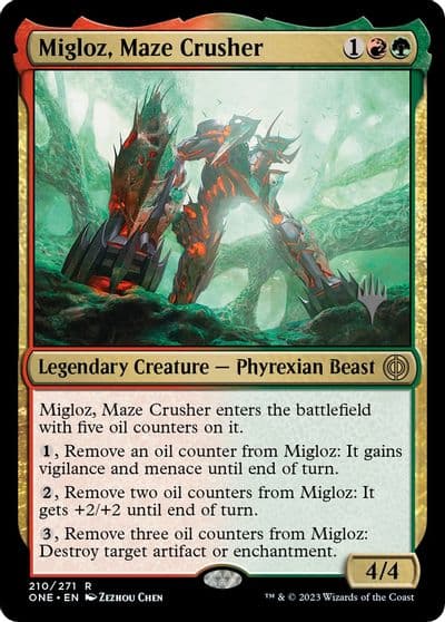 Migloz Maze Crusher Promo Pack: Phyrexia: All Will Be One Magic card
