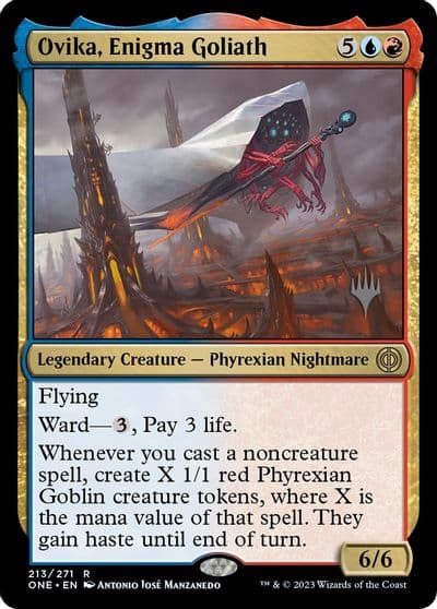 Ovika Enigma Goliath Promo Pack: Phyrexia: All Will Be One Magic card