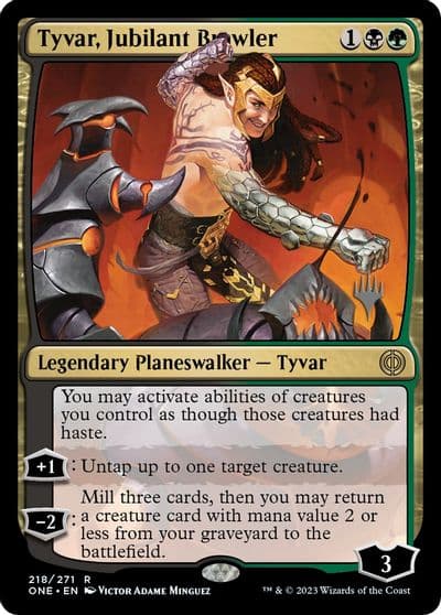 Tyvar Jubilant Brawler Promo Pack: Phyrexia: All Will Be One Magic card