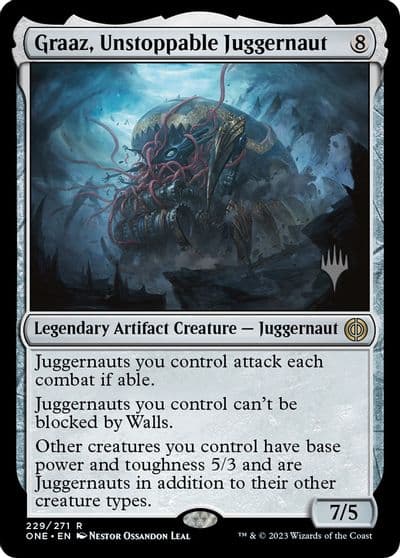 Graaz Unstoppable Juggernaut Promo Pack: Phyrexia: All Will Be One Magic card