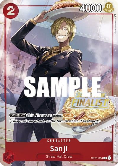 Sanji Online Regional 2023 Finalist One Piece Promotion Cards One Piece card