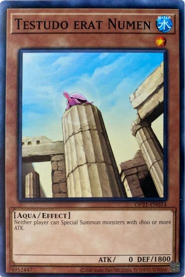Testudo erat Numen OTS Tournament Pack 21 Yu-Gi-Oh! card