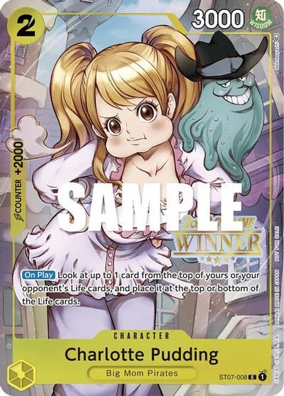 Charlotte Pudding Offline Regional 2023 Winner One Piece Promotion Cards One Piece card
