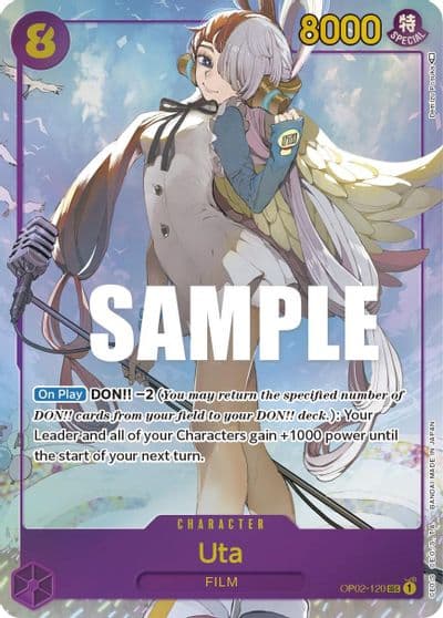 Uta Alternate Art Paramount War One Piece card