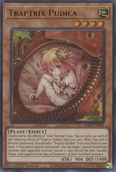 Traptrix Pudica Structure Deck: Beware of Traptrix Yu-Gi-Oh! card