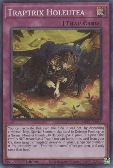 Traptrix Holeutea Structure Deck: Beware of Traptrix Yu-Gi-Oh! card