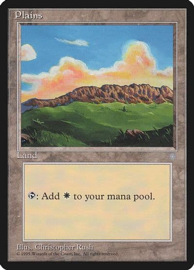 Plains 343 Ice Age Magic card