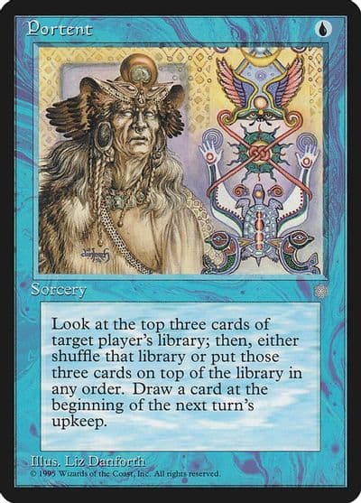 Portent Ice Age Magic card