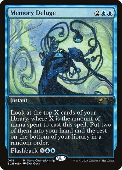 Memory Deluge Game Day & Store Championship Promos Magic card