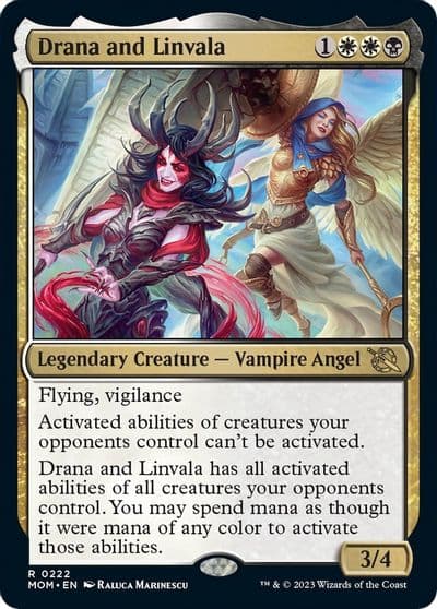 Drana and Linvala March of the Machine Magic card
