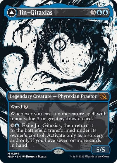 Jin Gitaxias Showcase March of the Machine Magic card
