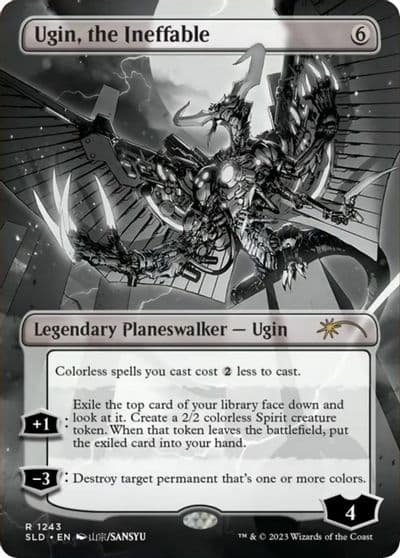 Ugin the Ineffable Borderless Secret Lair Drop Series Magic card