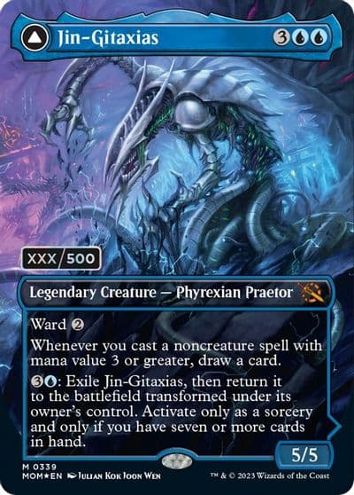 Jin Gitaxias Serial Numbered March of the Machine Magic card