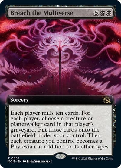 Breach the Multiverse Extended Art March of the Machine Magic card