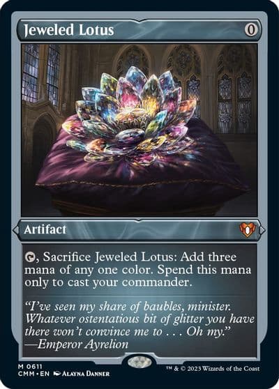 Jeweled Lotus Foil Etched Commander Masters Magic card