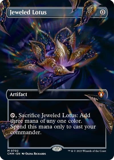 Jeweled Lotus Borderless Commander Masters Magic card