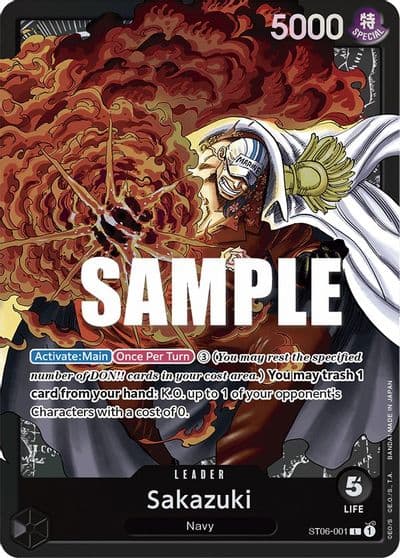 Sakazuki Starter Deck 6: Absolute Justice One Piece card