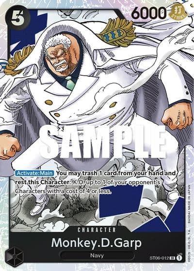 MonkeyDGarp Starter Deck 6: Absolute Justice One Piece card