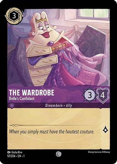 The Wardrobe Belles Confidant The First Chapter Lorcana card